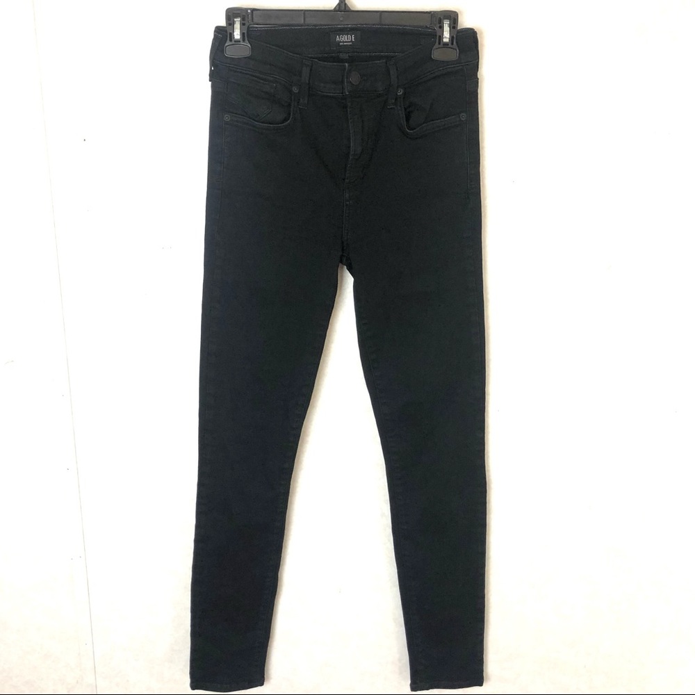 Agolde Sophie High Rise Skinny Jeans Black Size 28